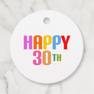 Étiquettes Cadeau Joyeux 30ème