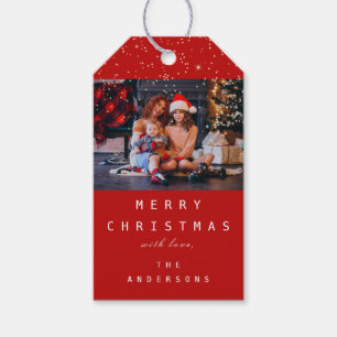 Étiquettes-cadeau Joyeux à Nom de Noël Arbre de Noël de vacances 