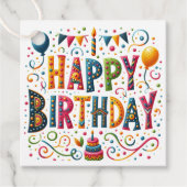 Étiquettes Cadeau Joyeux anniversaire (Devant)