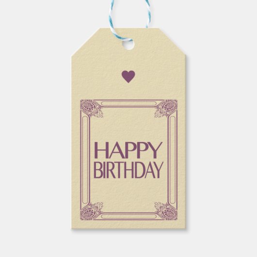 Étiquettes-cadeau Joyeux anniversaire (Devant)