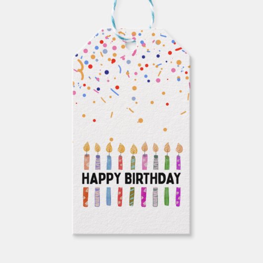 ÉTIQUETTES-CADEAU JOYEUX ANNIVERSAIRE (Devant)