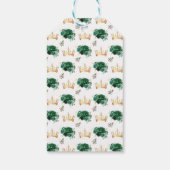 Étiquettes-cadeau Joyeux anniversaire de la princesse verte foncée Q (Dos)