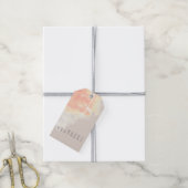 Étiquettes-cadeau Joyeux anniversaire en couleur de sable (Avec de la ficelle)