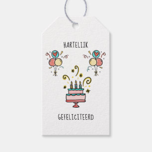 Étiquettes-cadeau Joyeux Anniversaire Happy Birthday