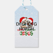 Étiquettes-cadeau Joyeux anniversaire Jésus (Devant)