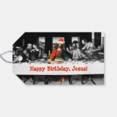 Étiquettes-cadeau Joyeux anniversaire, Jésus ! Funny Christmas (Dos (Horizontal))