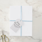 Étiquettes-cadeau Joyeux anniversaire mariage nom date année simple  (Avec de laficelle)