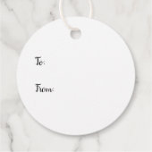 Étiquettes Cadeau Joyeux anniversaire Rainbow Blue Peach (Dos)