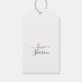 Étiquettes-cadeau Joyeux anniversaire violet Iris (Dos)