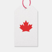Étiquettes-cadeau Joyeux arbre de Noël en feuille d'érable (Dos)
