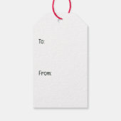 Étiquettes-cadeau Joyeux Buldogs français de Noël (Dos)