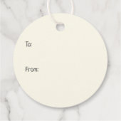 Étiquettes Cadeau Joyeux Bulldogs français (Dos)