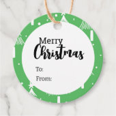 Étiquettes Cadeau Joyeux cadeau de Noël (Devant)