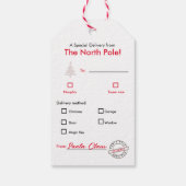 Étiquettes-cadeau Joyeux cadeau de Noël Balise pour enfants (Dos)