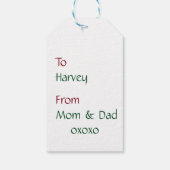 Étiquettes-cadeau Joyeux cadeau de Noël - Nutcracker (Dos)