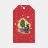 Étiquettes-cadeau Joyeux chat de Noël (Dos)