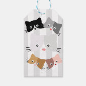 Étiquettes-cadeau Joyeux Chatons Curieux (Dos)