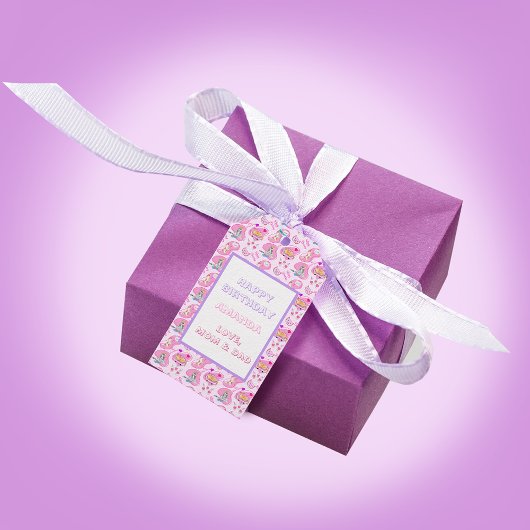 Étiquettes-cadeau Joyeux Chats D'Anniversaire Ont Une Fête