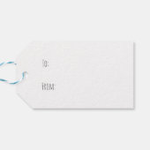 Étiquettes-cadeau Joyeux Chiens de fête d'anniversaire (Dos Horizontal)