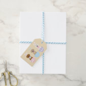 Étiquettes-cadeau Joyeux Chiens de Pâques (With Twine)