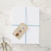 Étiquettes-cadeau Joyeux Chiens de Pâques (With Twine)