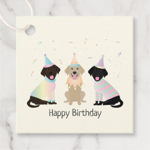 Étiquettes Cadeau Joyeux Chiens du Labrador Retriever