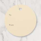 Étiquettes Cadeau Joyeux Chiens Goldendoodle de Pâques (Dos)