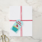 Étiquettes-cadeau Joyeux Cupcake d'anniversaire (Avec de la ficelle)