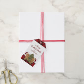 Étiquettes-cadeau Joyeux décor d'arbre de Noël (Avec de la ficelle)