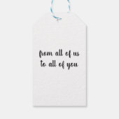 Étiquettes-cadeau Joyeux dessin Fox de Noël personnalisable (Dos)