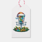 Étiquettes-cadeau Joyeux Disque-mas de Noël (Devant)