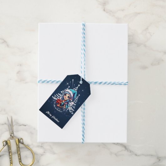 Étiquettes-cadeau Joyeux elfe (With Twine)