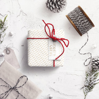Étiquettes-cadeau Joyeux et lumineux personnalisé