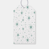 Étiquettes-cadeau Joyeux et lumineux Script Green Holiday (Dos)