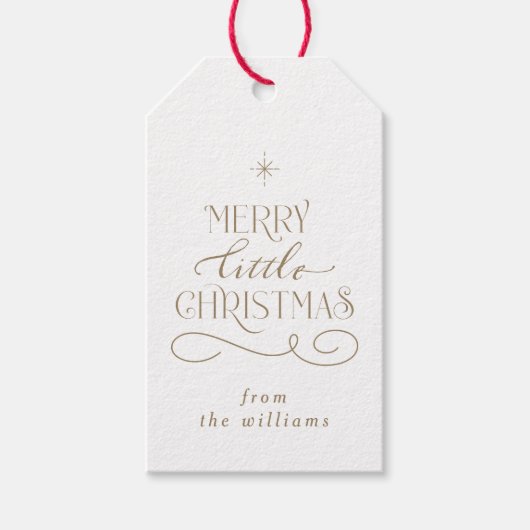 Étiquettes-cadeau Joyeux Faire-part de naissance de Noël (Devant)