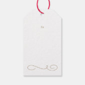 Étiquettes-cadeau Joyeux Faire-part de naissance de Noël (Dos)