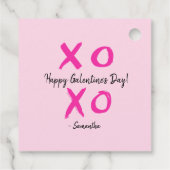 Étiquettes Cadeau Joyeux Galentine's Day Custom xoxo valentine's (Dos)