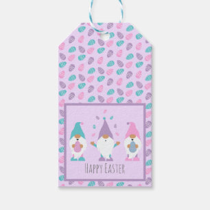 Étiquettes-cadeau Joyeux Gnome de Pâques Jongler OEufs de Pâques Tag