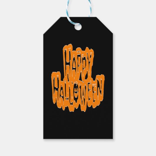 Étiquettes-cadeau Joyeux Halloween (Devant)