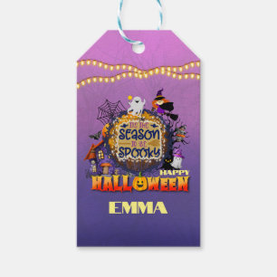 Étiquettes-cadeau Joyeux Halloween C'est la saison effrayante de cél