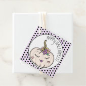 Étiquettes Cadeau Joyeux Halloween | Citrouille et Pois (En situation)