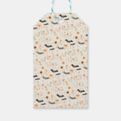 Étiquettes-cadeau Joyeux Halloween Fleur Fantôme Mignon (Dos)