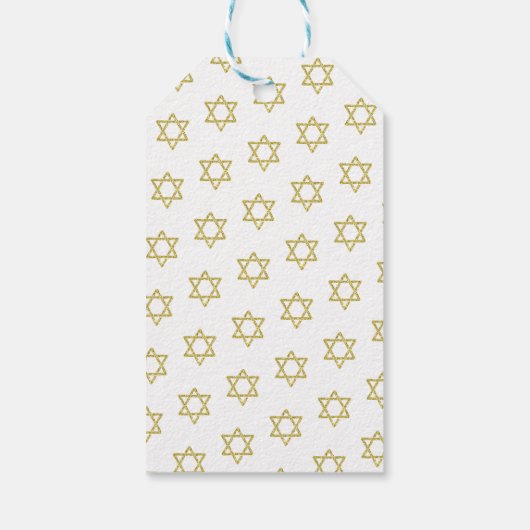 Étiquettes-cadeau Joyeux Hanoukka Menorah Party Custom (Dos)