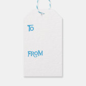 Étiquettes-cadeau Joyeux Howlidays À poils durs Dachshund (Dos)