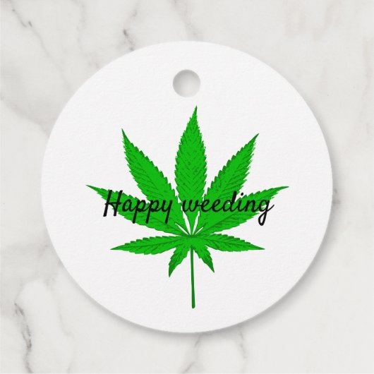 Étiquettes Cadeau Joyeux jeu de Mariage Weeding (Dos)