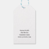 Étiquettes-cadeau Joyeux jour de fermeture Immobilier (Dos)