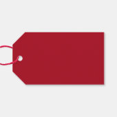 Étiquettes-cadeau Joyeux Joyeux Jours de Noël Rouge (Dos (Horizontal))