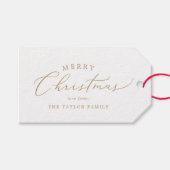 Étiquettes-cadeau Joyeux Joyeux Joyeux Joyeux Noël Famille Vacances (Devant (Horizontal))