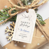 Étiquettes-cadeau Joyeux Joyeux Joyeux Vacances Modernes Boho Arch B