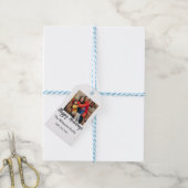 Étiquettes-cadeau Joyeux Joyeux Noël ajouter nom de famille ph (Avec de laficelle)